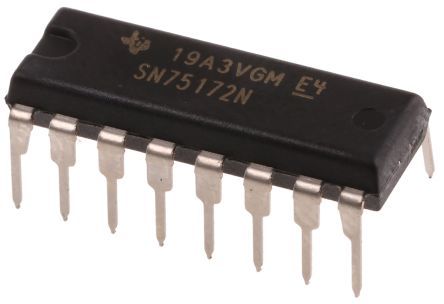 Circuit Intégré SN75172N - Texas Instruments, Boîtier DIP 16 Broches, Neuf