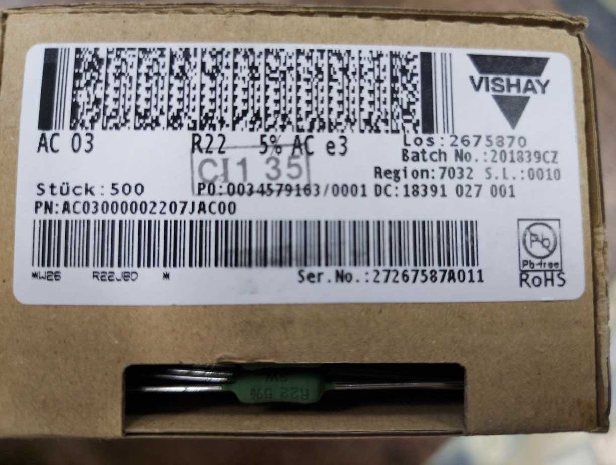 022R 3W ( 0.22R-0,22R)