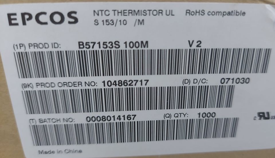 10R NTC  EPCOS