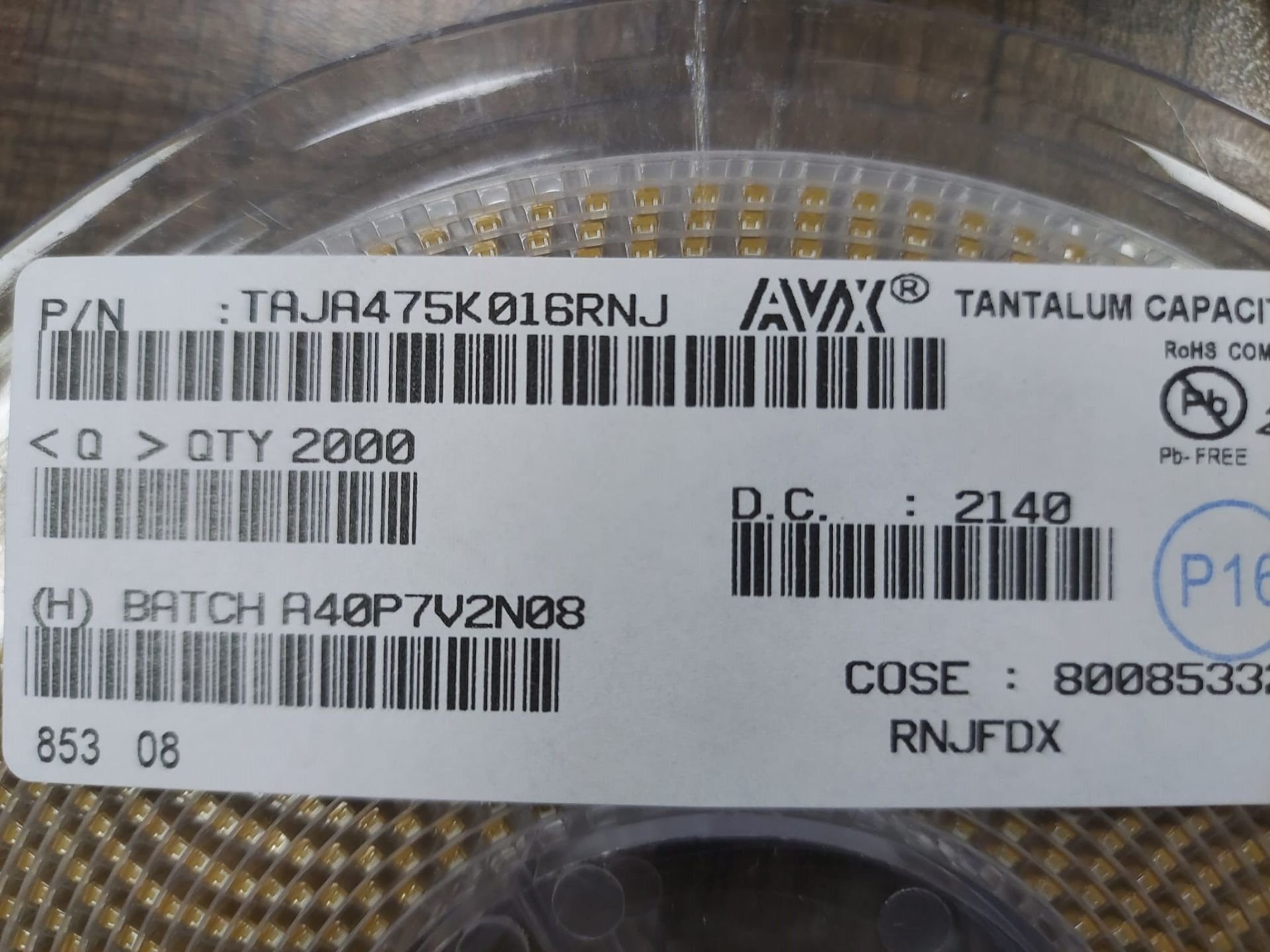 4.7UF 16V A CASE (TAJA475K016RNJ) SMD TANTAL