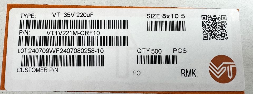 220UF 35V SMD 8X10.5