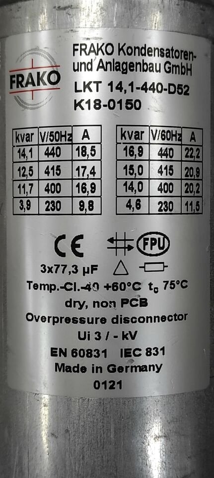 3X77.3UF 440V