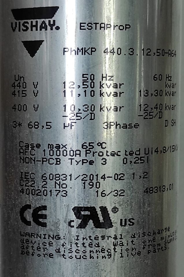 3X68.5UF 400V