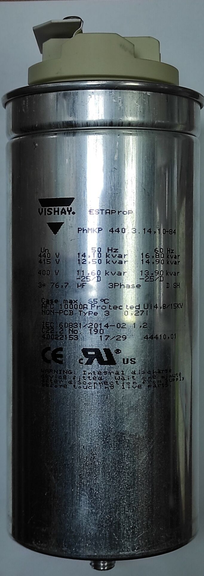 3X76.7UF 440V 14.10 KVAR