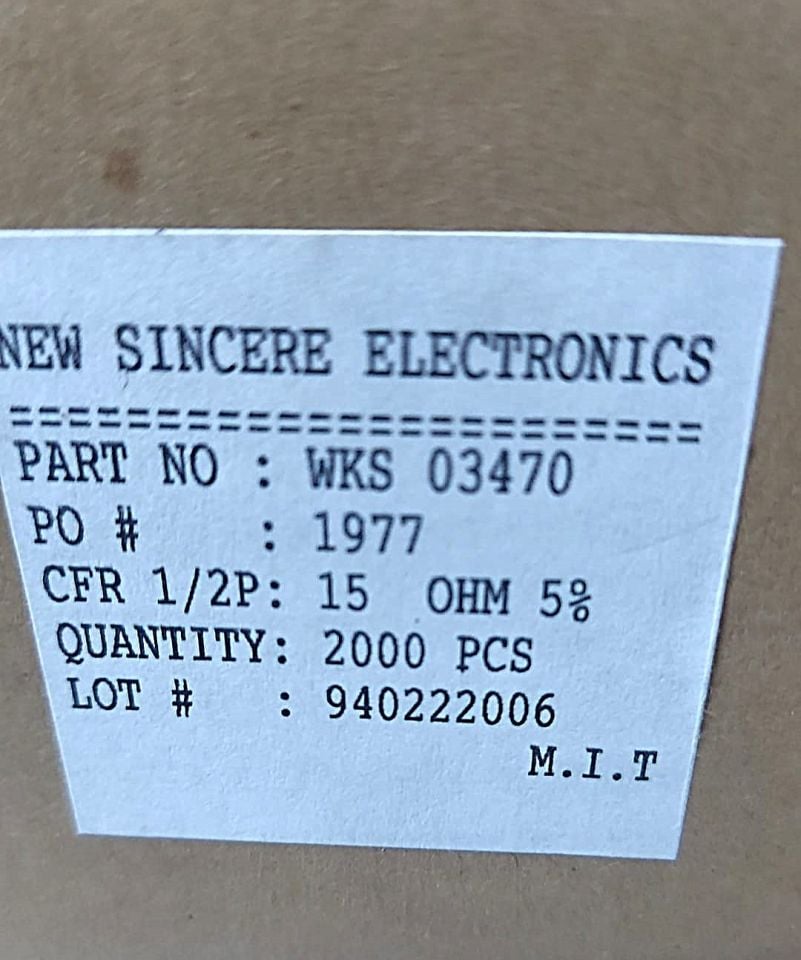 15R 1/2W %5 KARBON FİLM DİRENÇ