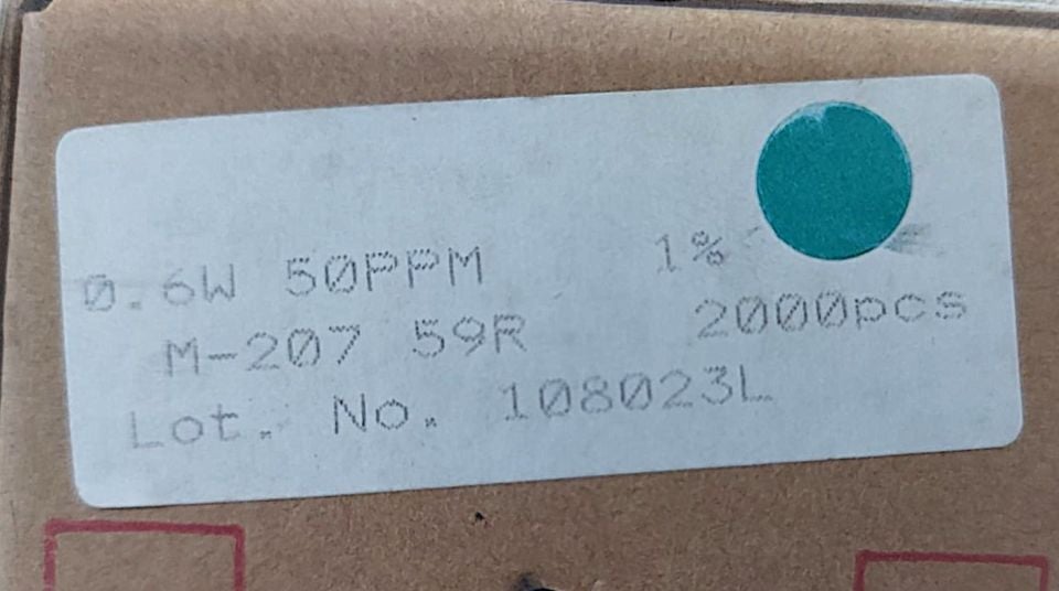 59R 1/4W %1 METAL FİLM DİRENÇ