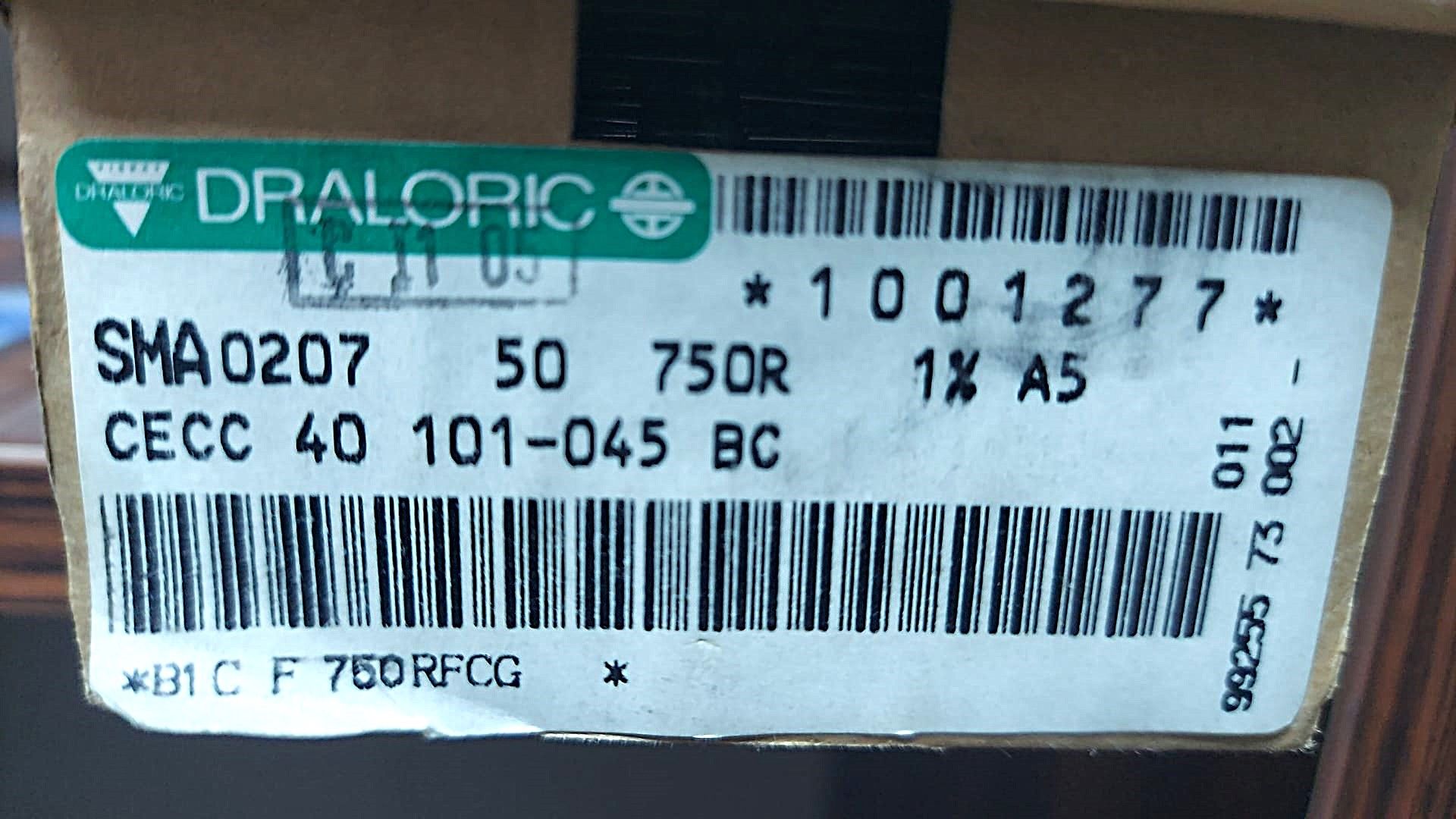 750R 1/4W %1 METAL FİLM DİRENÇ