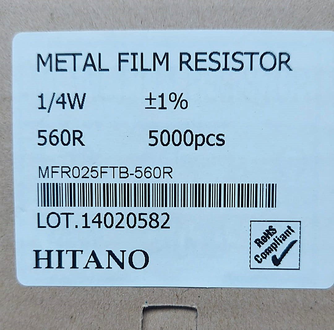 560R 1/4W %1 METAL FİLM DİRENÇ