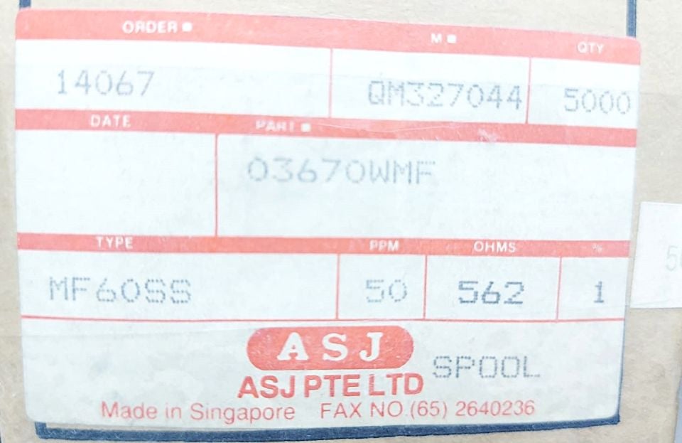 562R 1/4W %1 METAL FİLM DİRENÇ