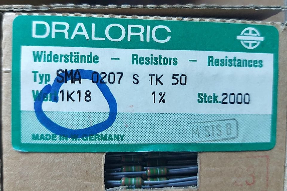 1K18 1/4W %1 METAL FİLM DİRENÇ