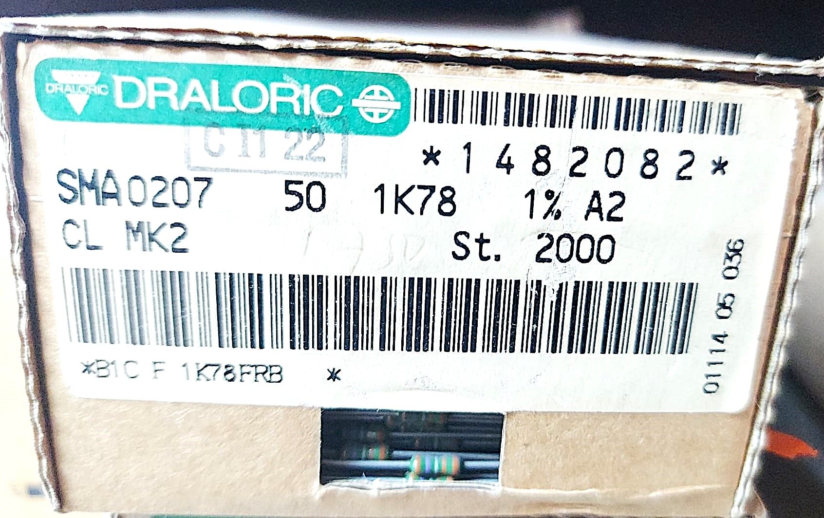 1K78 1/4W %1 METAL FİLM DİRENÇ