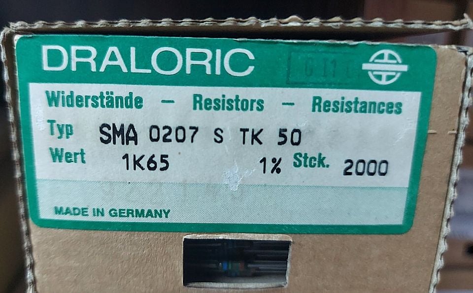 1K65 1/4W %1 METAL FİLM DİRENÇ