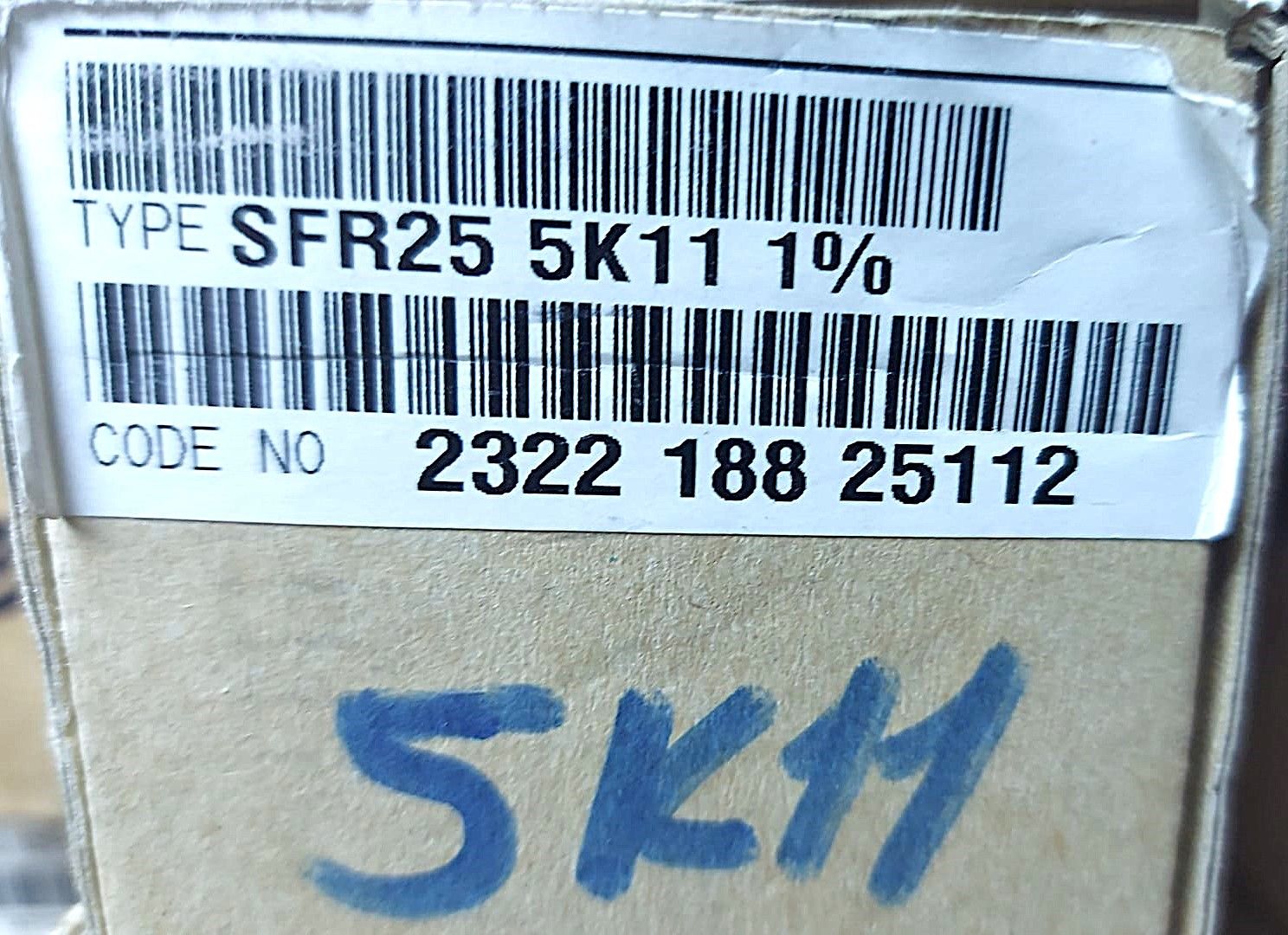 5K11 1/4W %1 METAL FİLM DİRENÇ