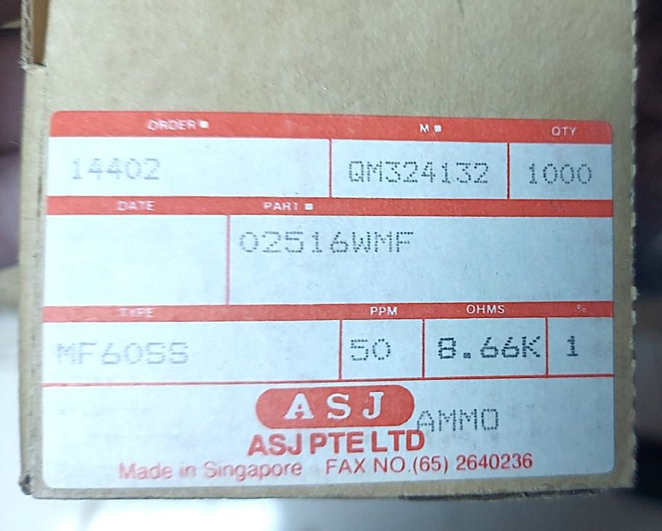 8K66 1/4W %1 METAL FİLM DİRENÇ