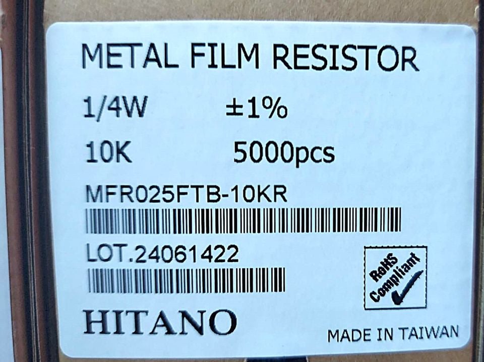 10K 1/4W %1 METAL FİLM DİRENÇ