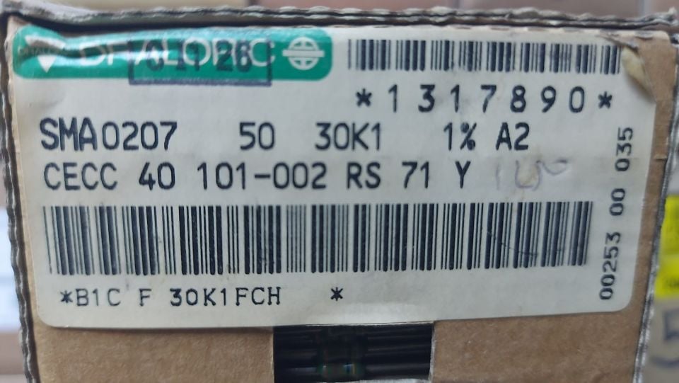 30K1  1/4W %1   METAL FİLM DİRENÇ