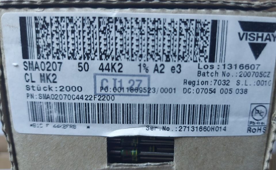 44K2   1/4W %1   METAL FİLM DİRENÇ