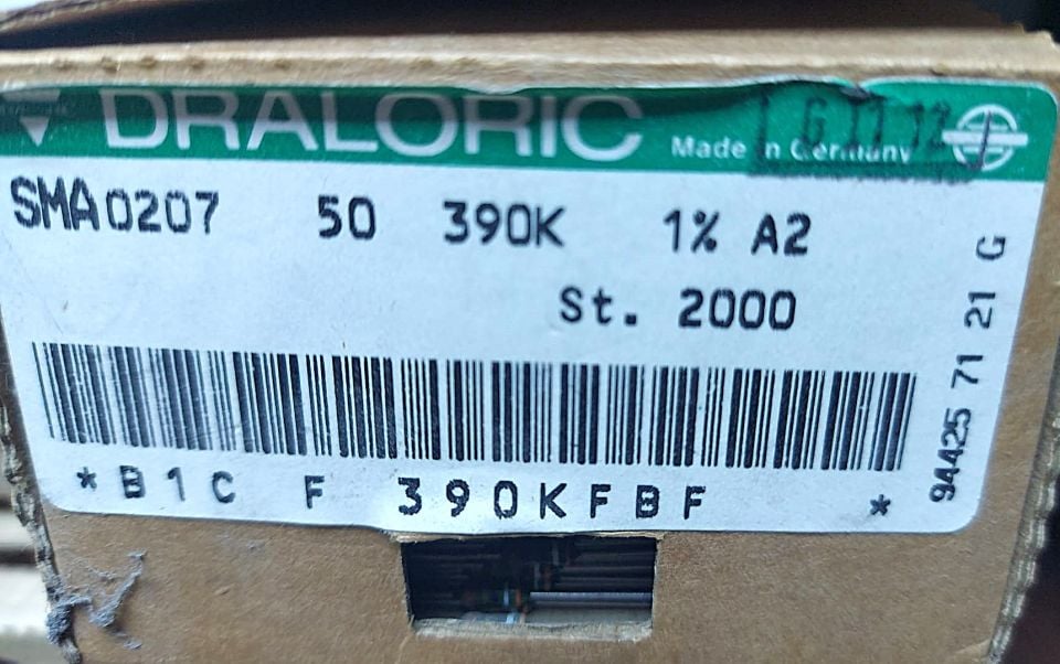 390K 1/4W %1 METAL FİLM DİRENÇ