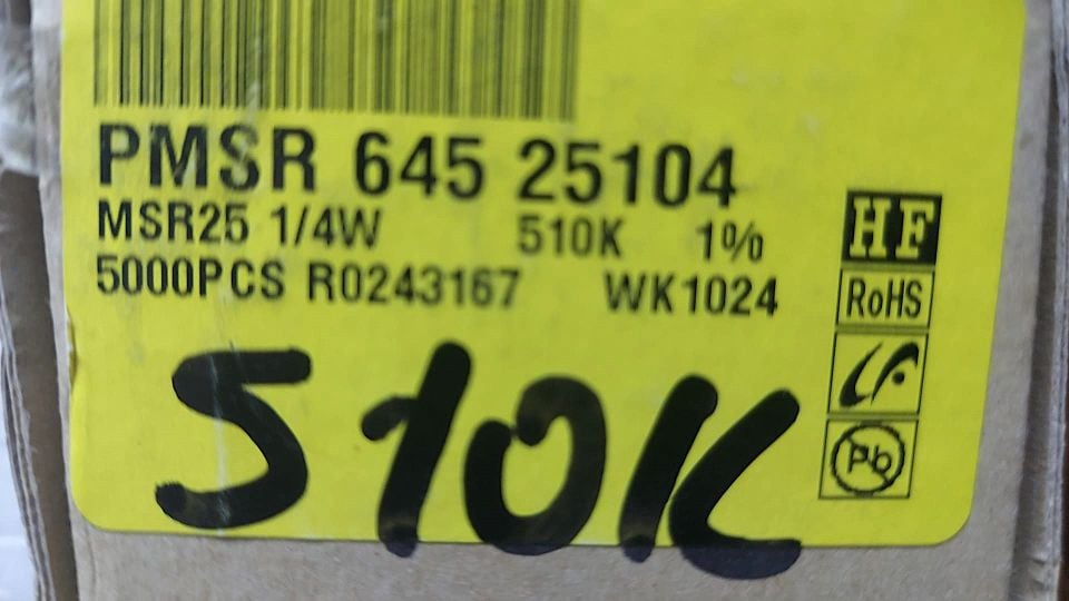 510K 1/4W %1 METAL FİLM DİRENÇ