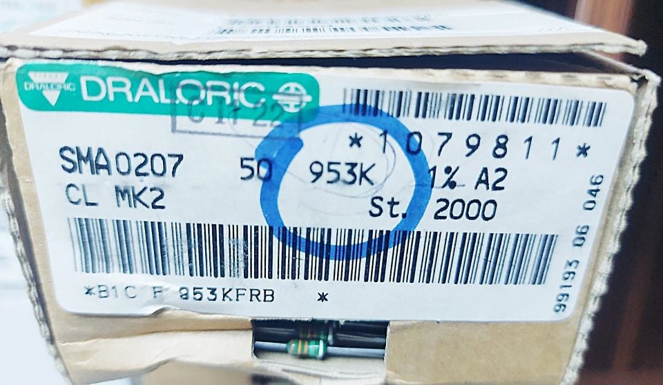 953K 1/4W %1 METAL FİLM DİRENÇ