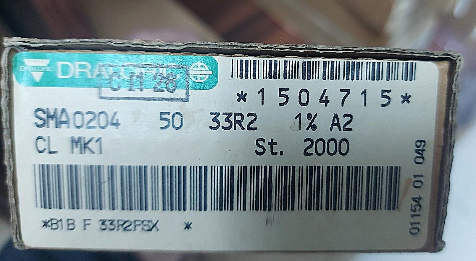 33R2 1/8W %1 METAL FİLM DİRENÇ