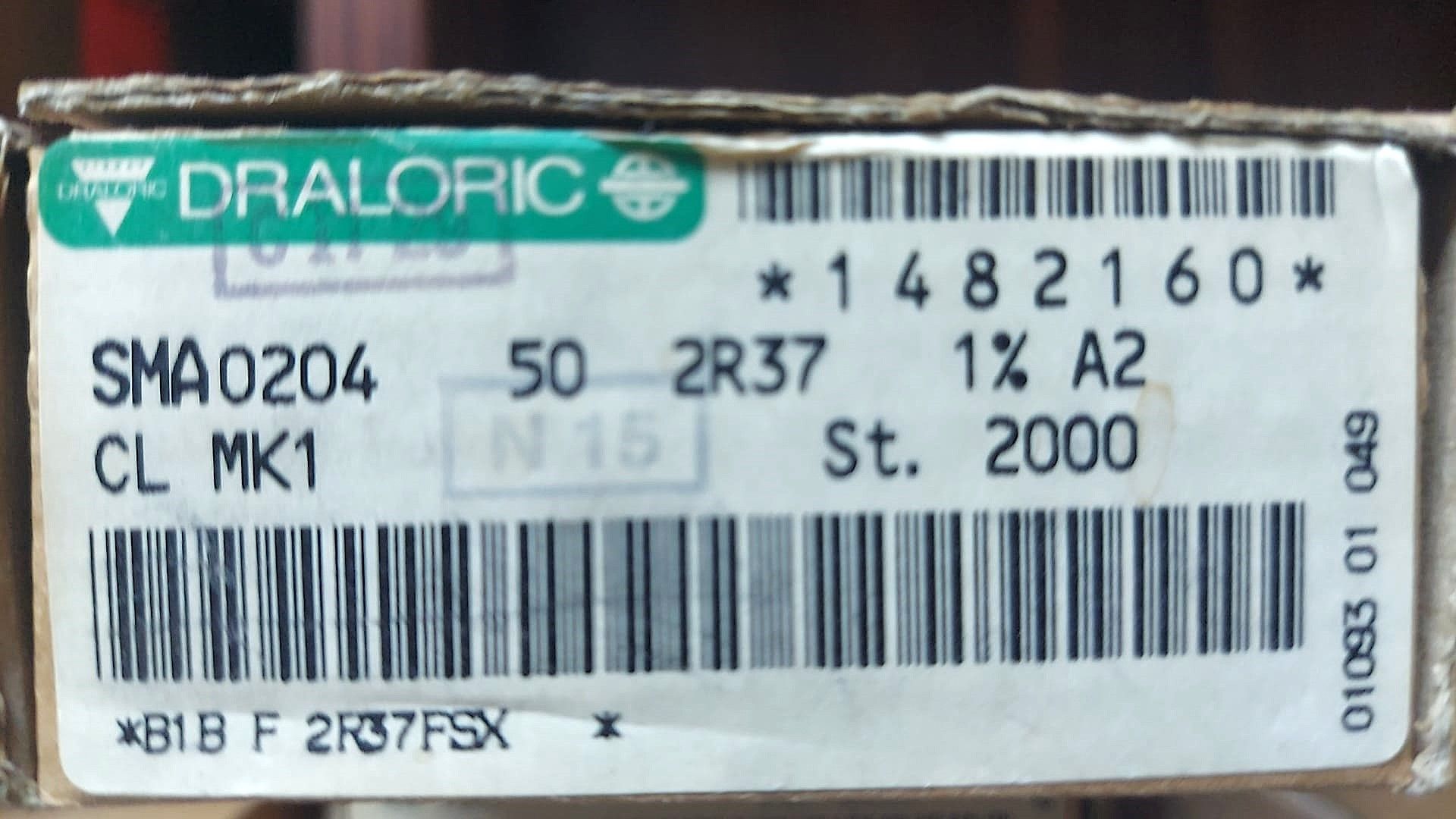 2R37 1/8W %1 METAL FİLM DİRENÇ