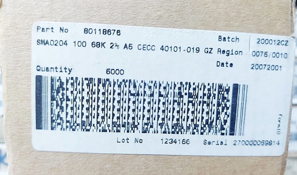 68K 1/8W %2 METAL FİLM DİRENÇ