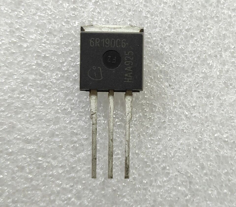 6R190C6 (IPI6R190C6 17.5A 600V TO262 N-CH COOLMOS POWER TRANSISTOR