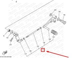 YZF R25 VİTES PEDALI (2022)