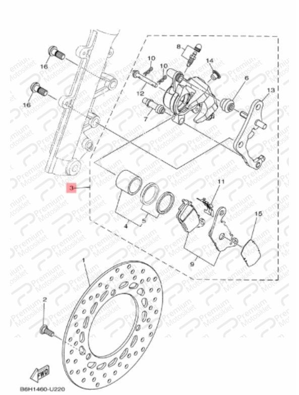 NMAX 125/155 ÖN KALİPER (2021-2022)