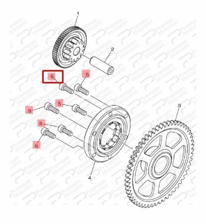 XMAX 250/300 MARŞ VİDASI (ADET FİYATIDIR)