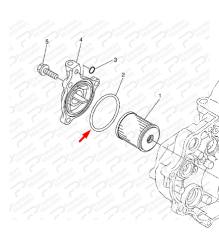 WR250R YAĞ FİTRE KAPAK CONTASI.