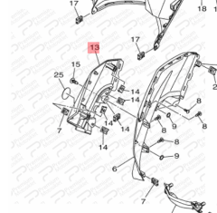 NMAX 125/155 SAĞ SİNYAL KARENAJI MAT SİYAH (2020)