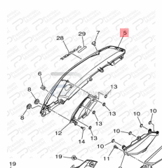 NMAX 125/155 SAĞ KUYRUK KARENAJI MAT MAVİ (2020)