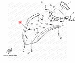 NMAX 125/155 FAR ÜSTÜ KAPAK MAT MAVİ (2020)