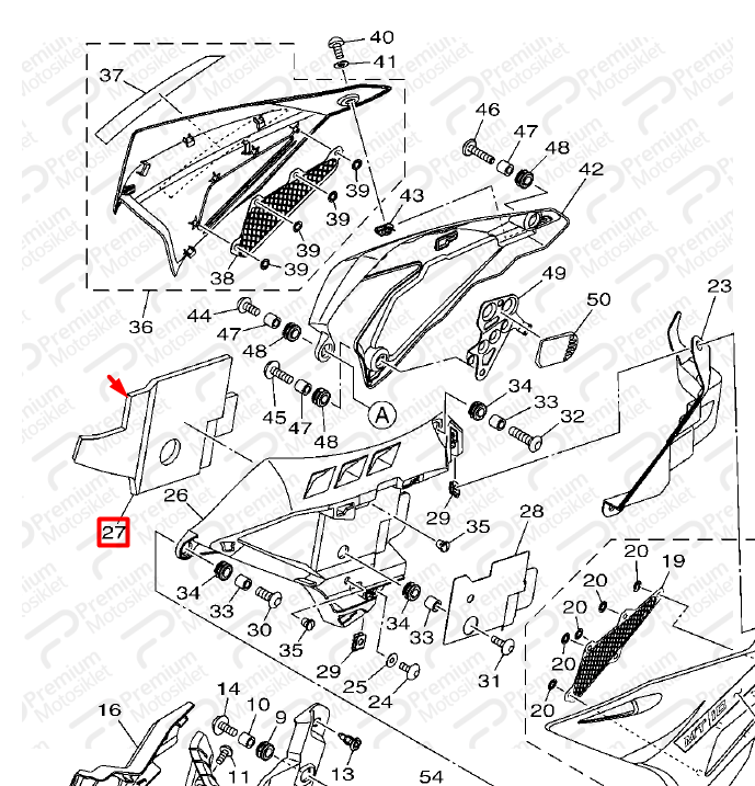 MT10 SAĞ KARENAJ YASTIĞI (20162020 MODEL YILLARI ARASI)