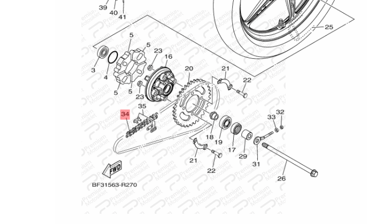 CRYPTON 115 TAHRİK ZİNCİRİ