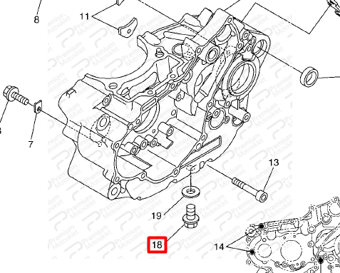 YAĞ BOŞALTMA VİDASI WR250R.