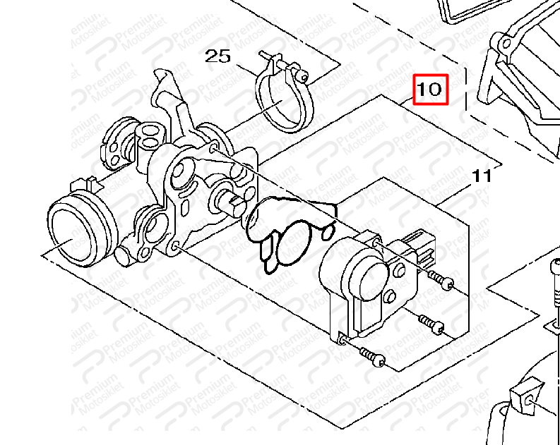 XENTER 150 GAZ KELEBEĞİ GÖVDESİ