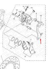 NMAX 125/155 ARKA FREN BALATA TUTUCU