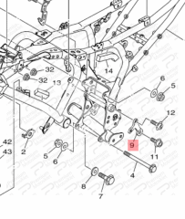 MT07 SOL MOTOR BRAKETİ (2014-2020)