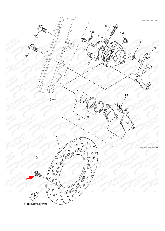 NMAX 125 - 155 ÖN FREN DİSK VİDASI