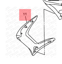 FZ6 FAZER SAĞ PANEL MAVİ