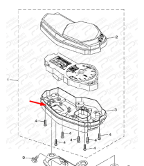 YZFR25 / MT25 GÖSTERGE ALT PLASTİĞİ (2016-2018)