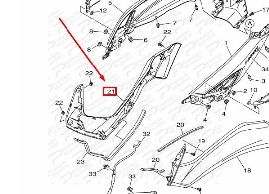 NMAX 155 (2022) SAĞ YAN UZUN GRENAJ ( MAT GRİ)