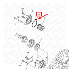 MT125 YAĞ FİLTRESİ KAPAK ORİNGİ (TÜM MODEL YILLARI İÇİN).