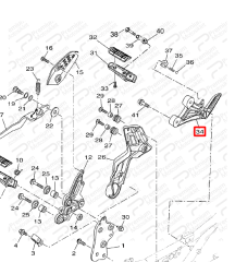 TRACER 700 SAĞ YOLCU BASAMAK BRAKETİ