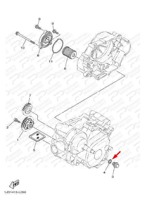 CRYPTON T115 YAĞ TAPASI CONTASI