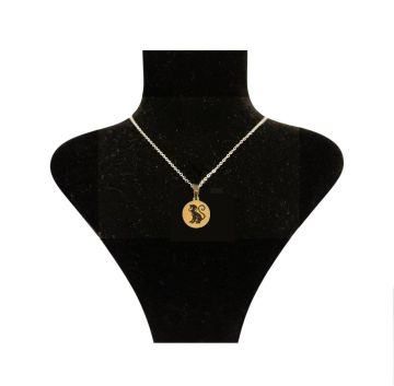 MAYMUN ÇELİK KOLYE 2 CM (Çift Taraflı)