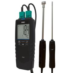KIMO TT 22 (K veya T Tipi) Çift Thermokupl Girişli Termometre